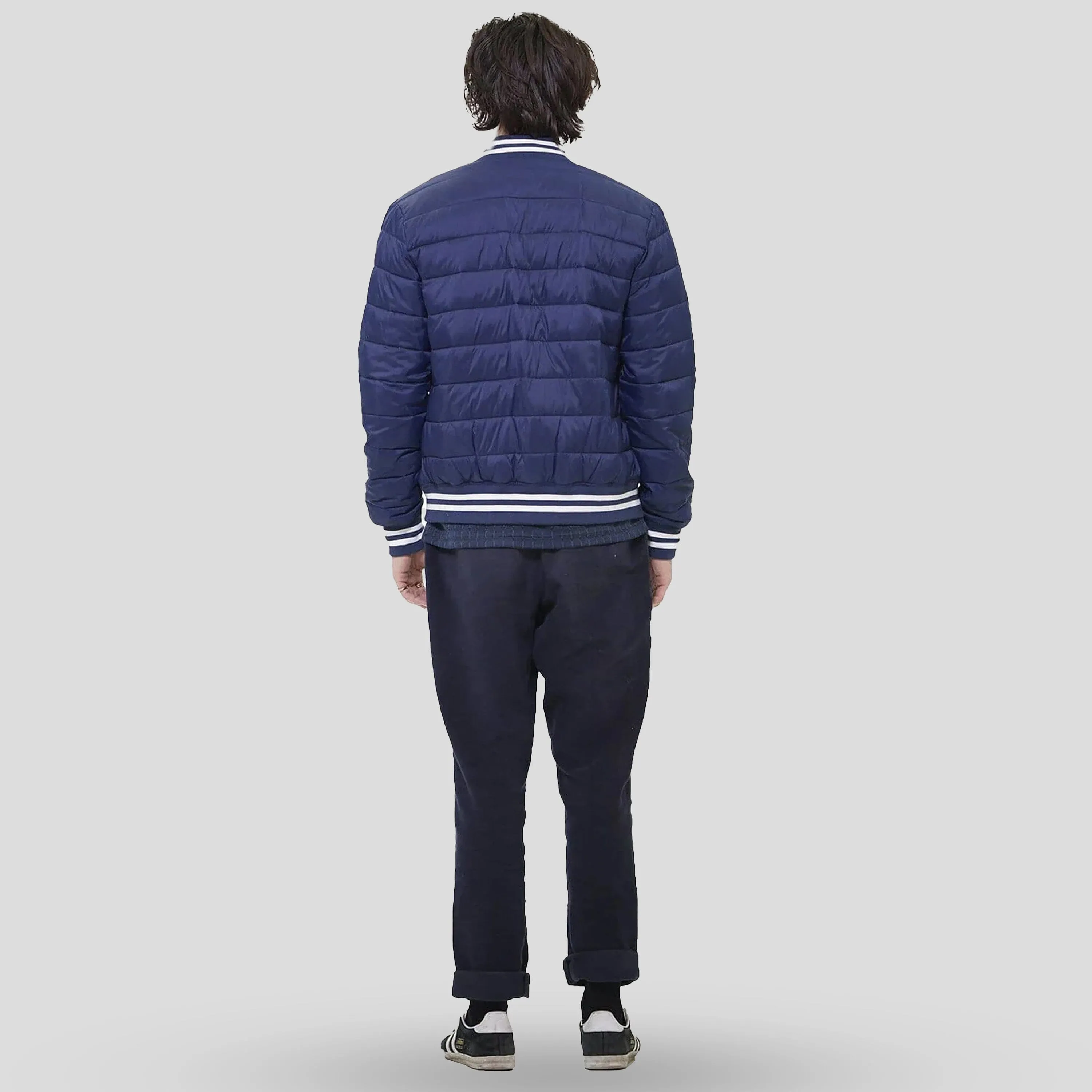 Members Only Men's Varsity Puffer Jacket