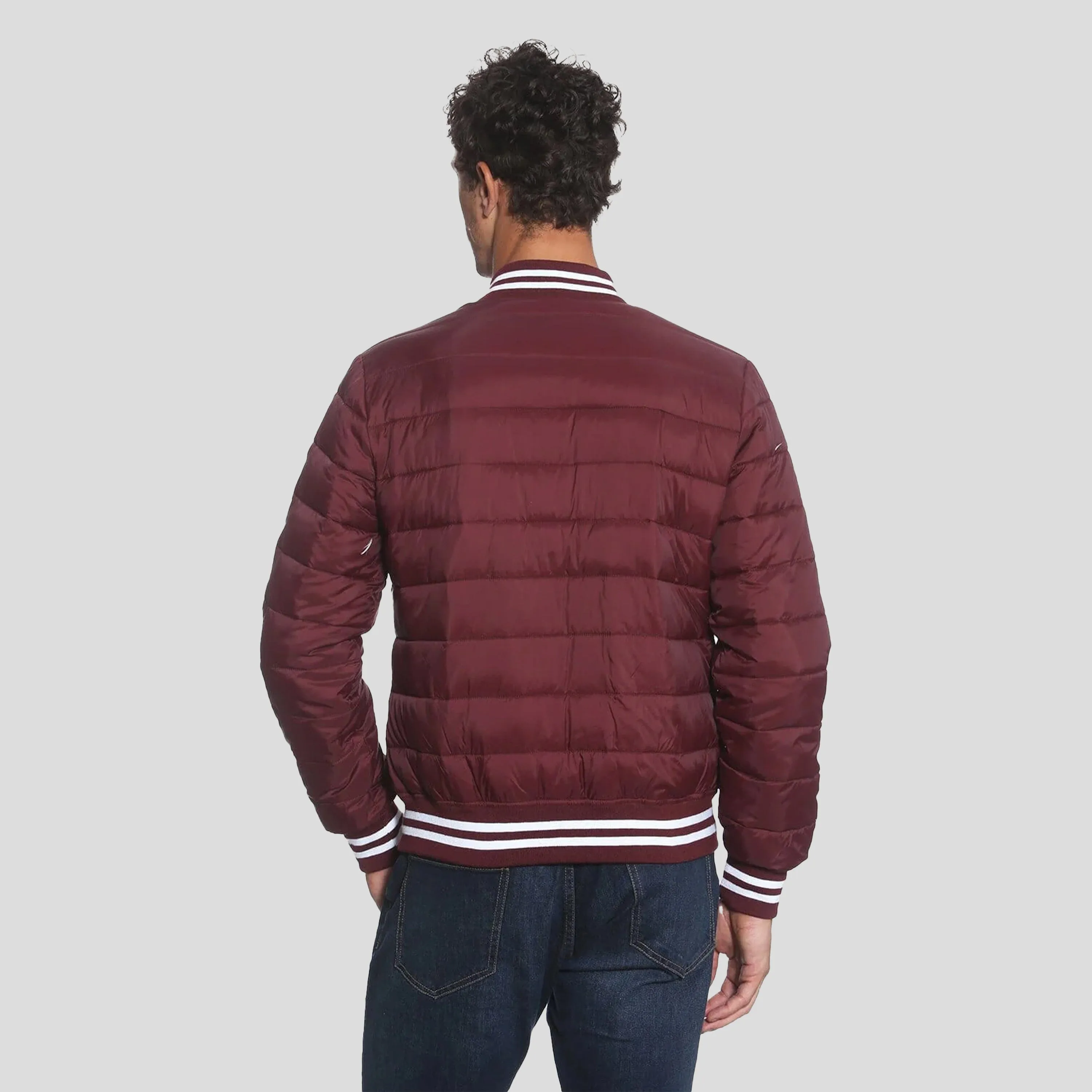 Members Only Men's Varsity Puffer Jacket