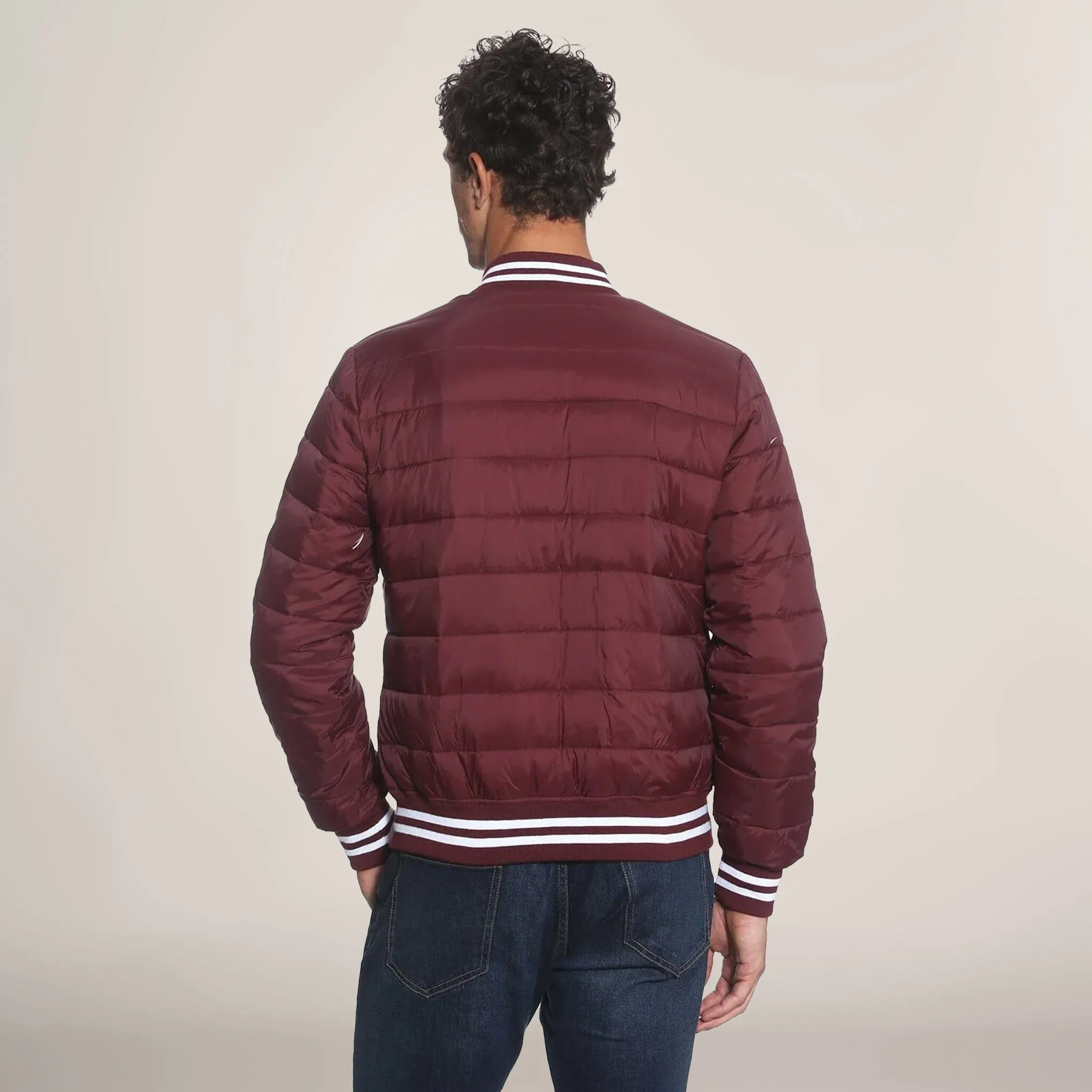 Members Only Men's Varsity Puffer Jacket