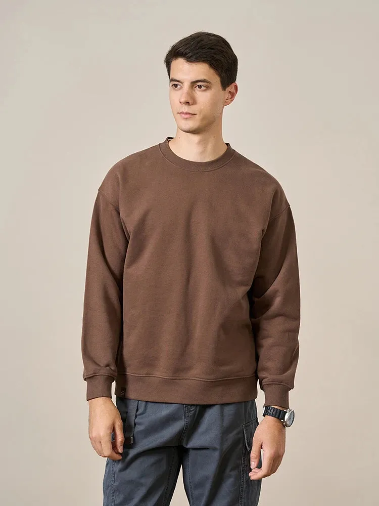 Men's Casual Minimalist Sweatshirts Oversize O-Neck Plus Size Pullover