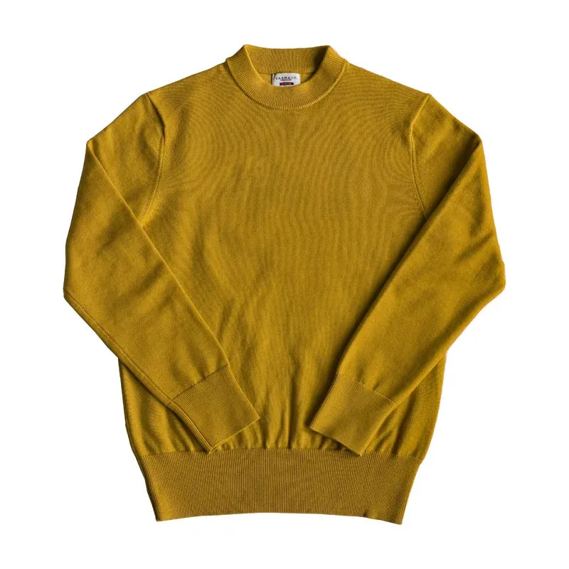 Men's Cotton Blend Sweater O-neck Basic Pullover