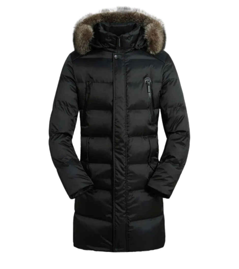 Men's Genuine Fur Trim Sorona® Insulated Coat