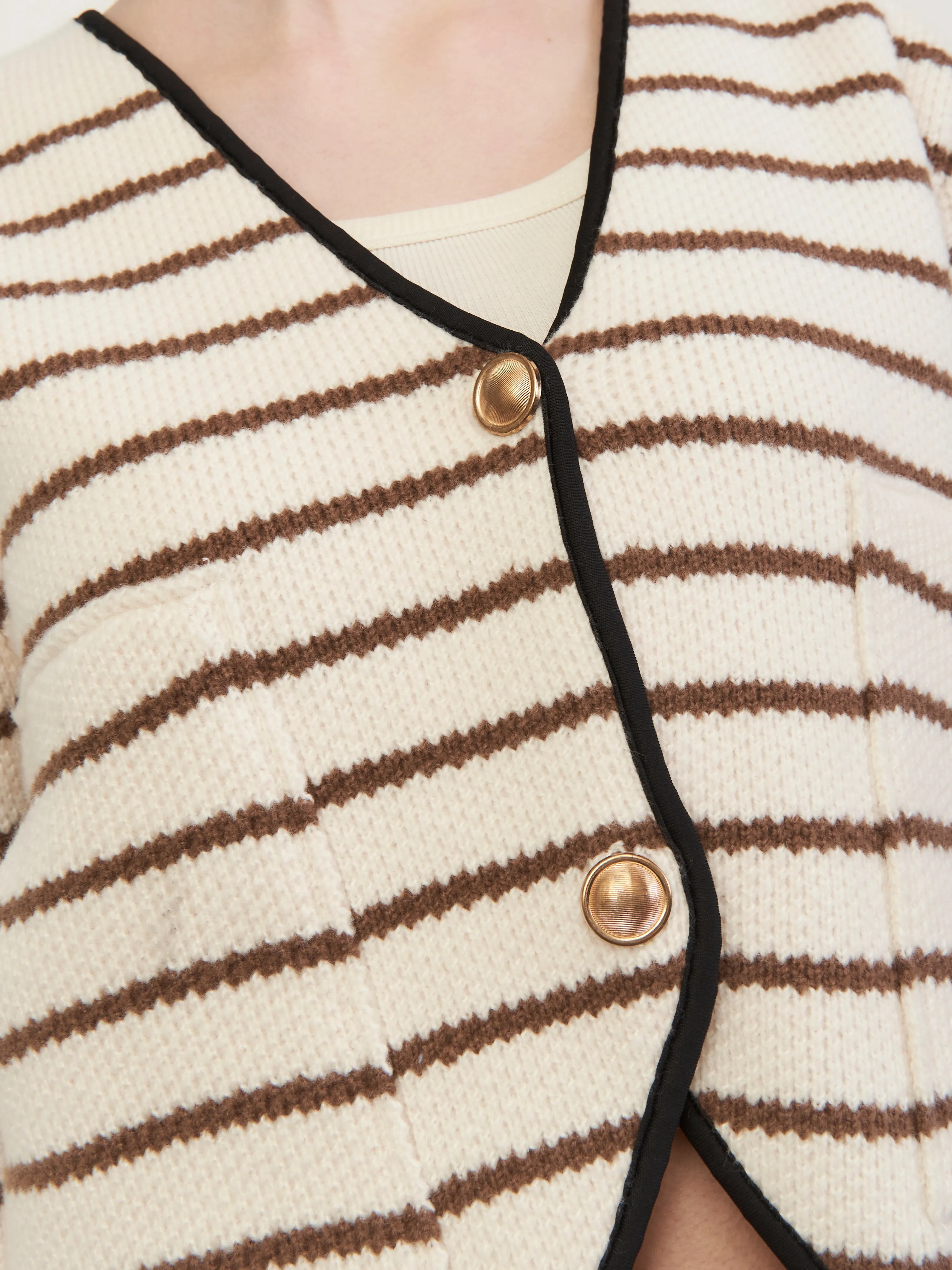 NED2 CARDIGAN BROWN