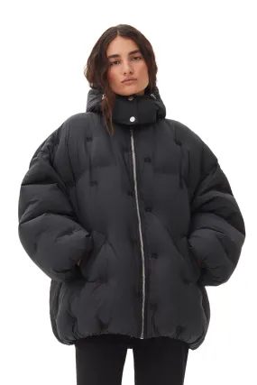 NYLON TECH PUFFER MIDI JACKET