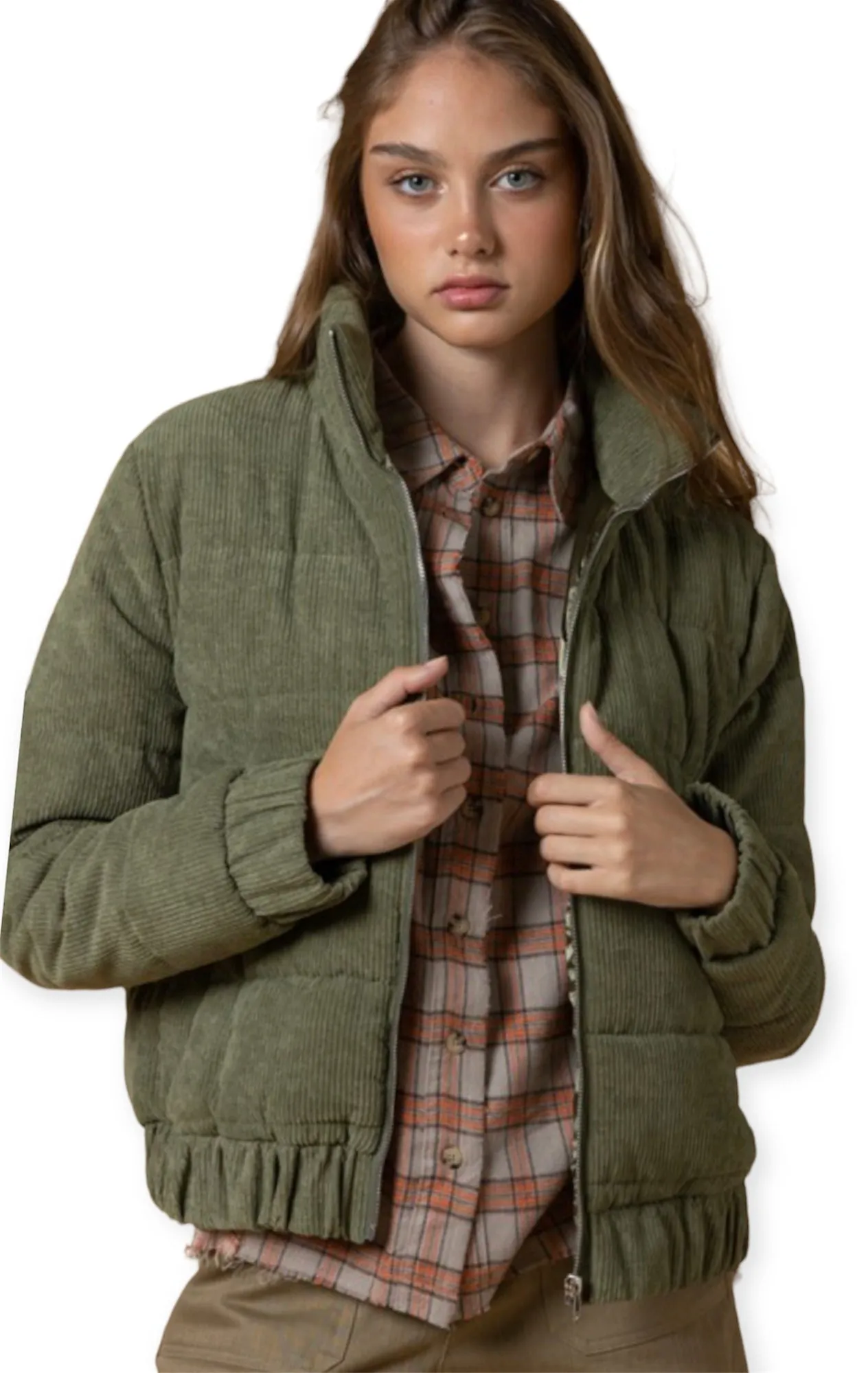 Olivia Corduroy Puffer Jacket