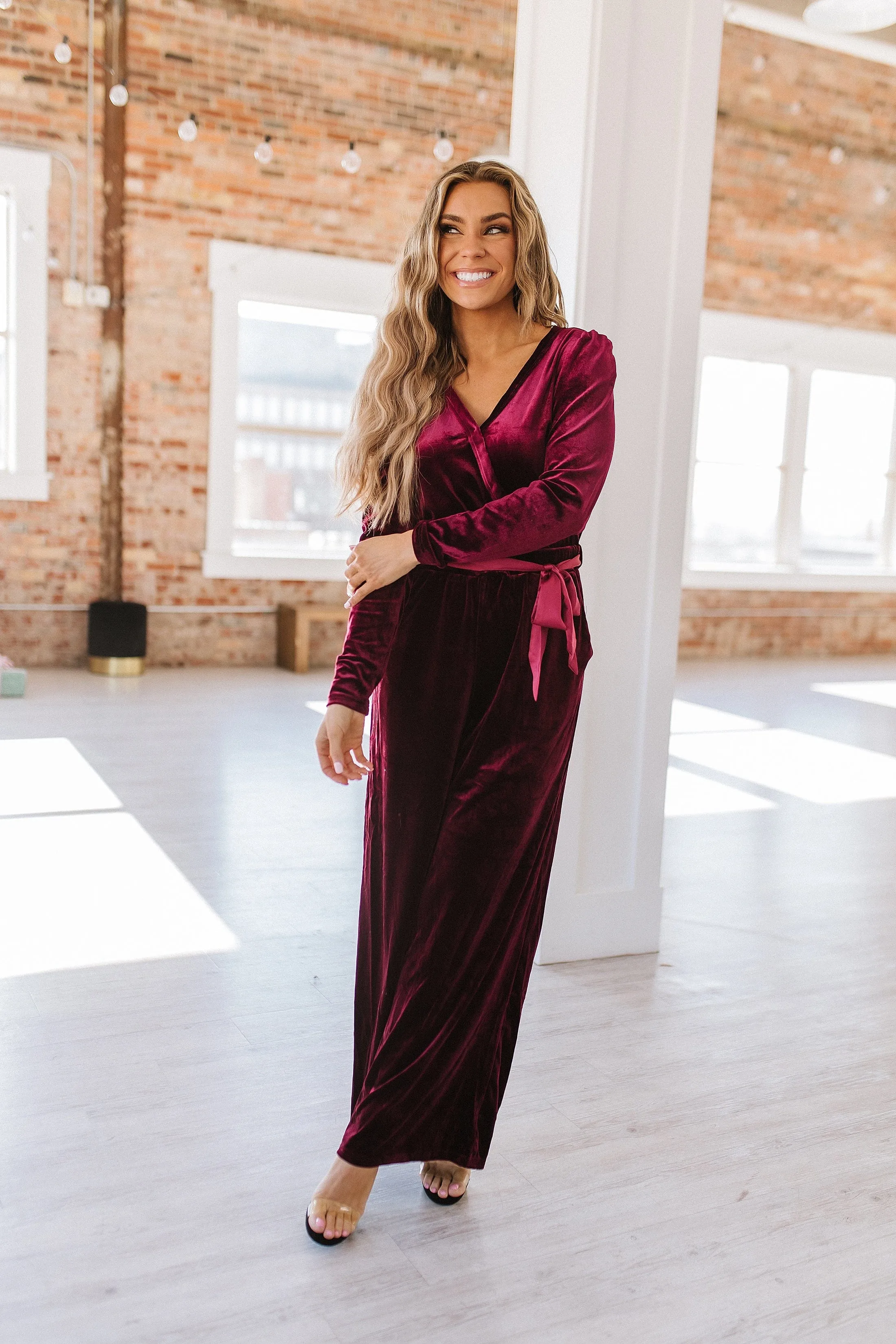 OOTW - Finn Velvet Wide Leg Jumpsuit | S-XL