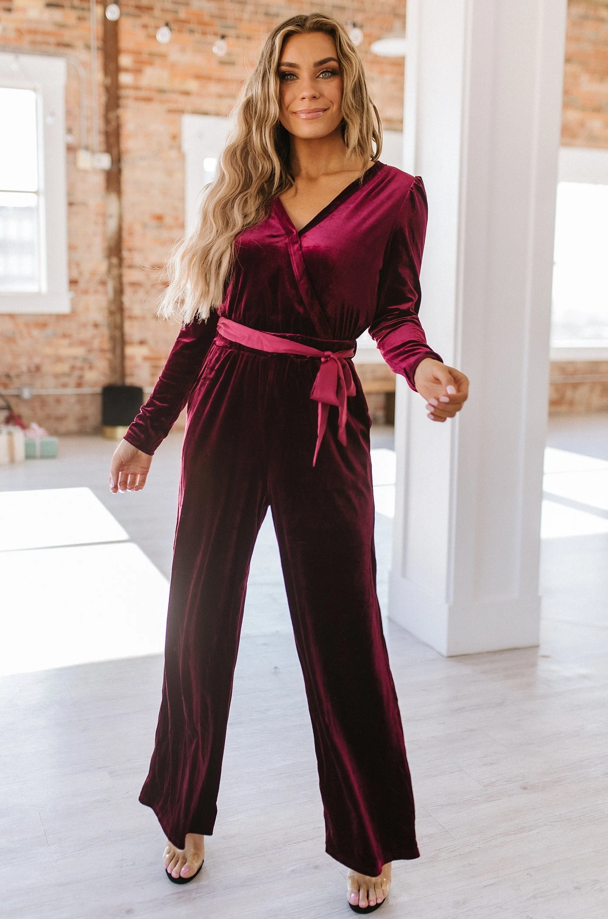 OOTW - Finn Velvet Wide Leg Jumpsuit | S-XL