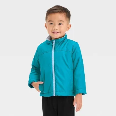 Open Box - Cat & Jack Infant Kids Zip-Up Winter Puffer Windbreaker 3-In-1 Jacket