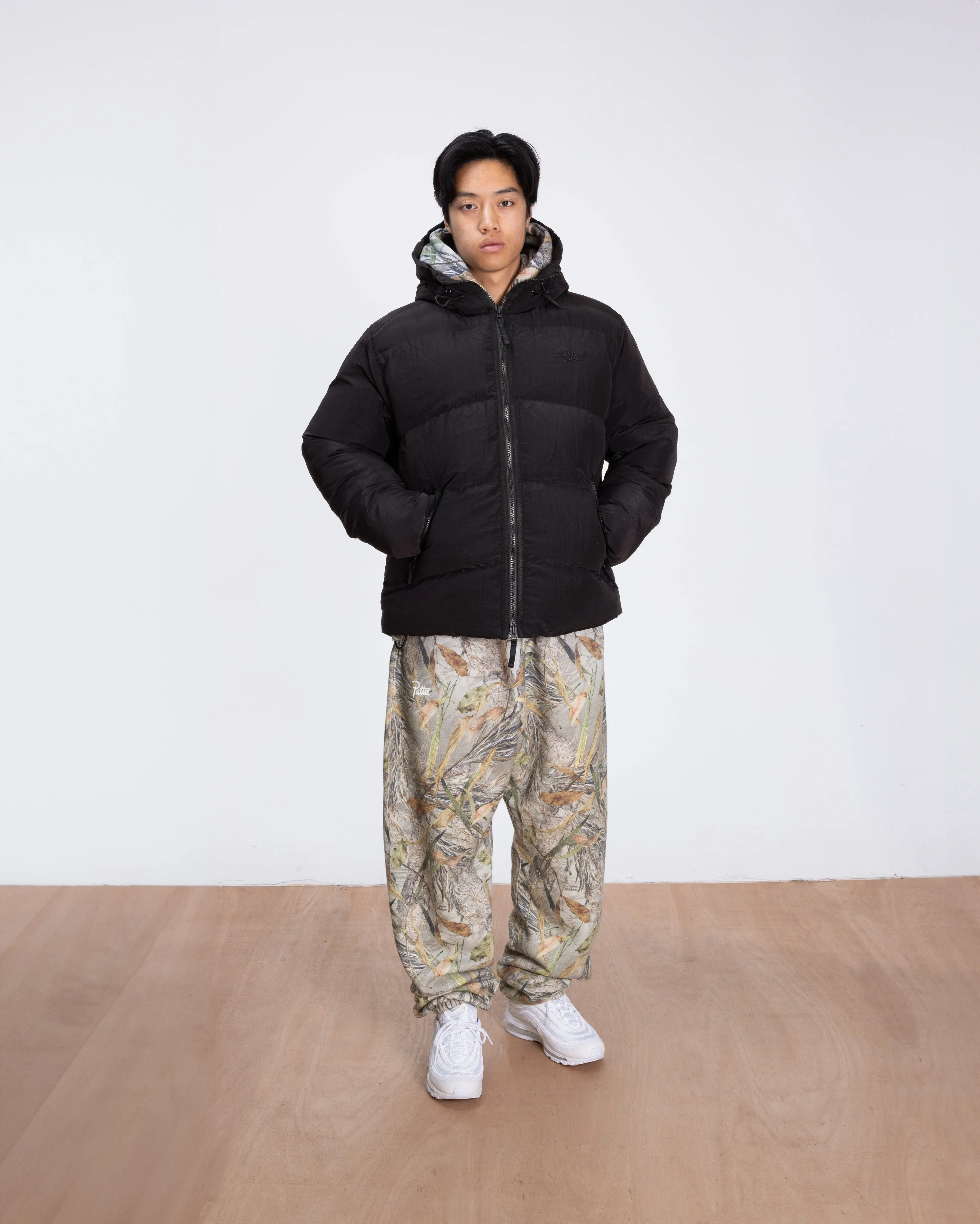 Patta Ripstop Puffer Jacket (Black)