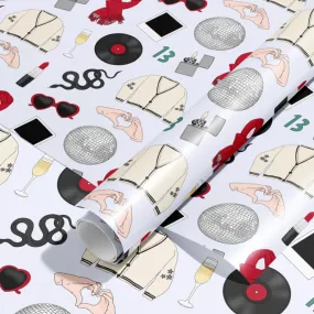 Luxurious Pop Star Icons Gift Wrapping Paper Roll