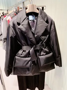 Prada Re-Nylon Gabardine Puffer Jacket