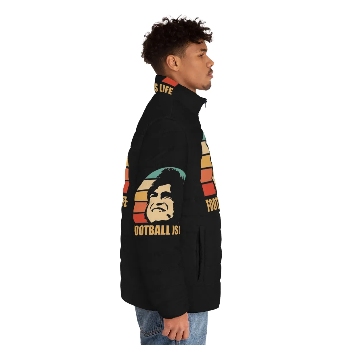 "Football is Life" Puffer Jacket - Inspired by Ted Lasso