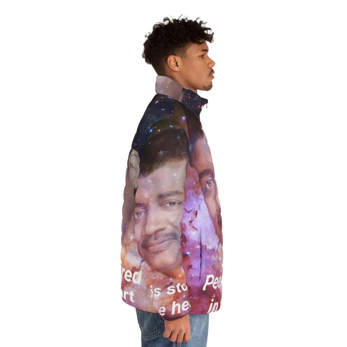 "Pee Is Stored in the Heart" Puffer Jacket: A Meme-Inspired Fashion Statement