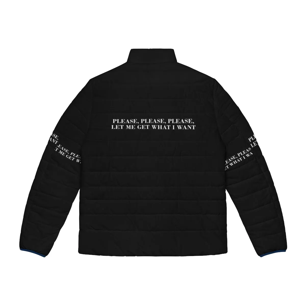 "The Smiths' 'Please Please Please' Inspired Minimalist Puffer Jacket