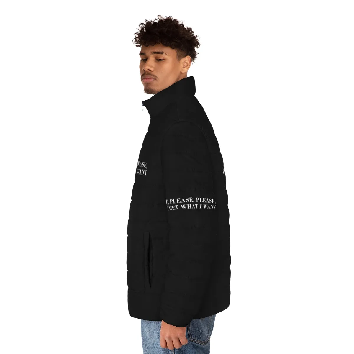 "The Smiths' 'Please Please Please' Inspired Minimalist Puffer Jacket