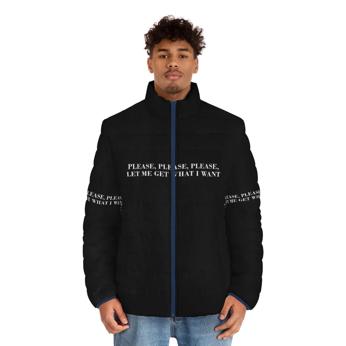 "The Smiths' 'Please Please Please' Inspired Minimalist Puffer Jacket