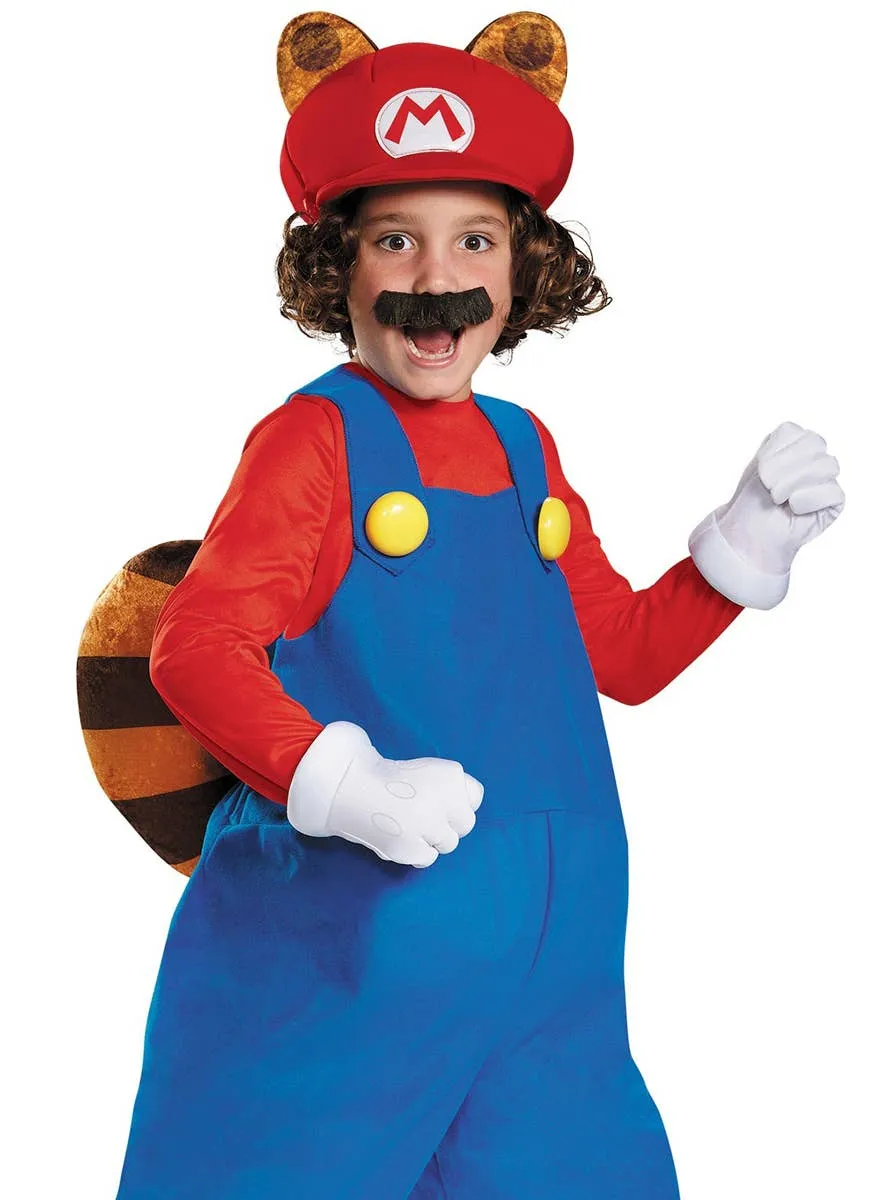 Raccoon Mario Boys Deluxe Super Mario Costume