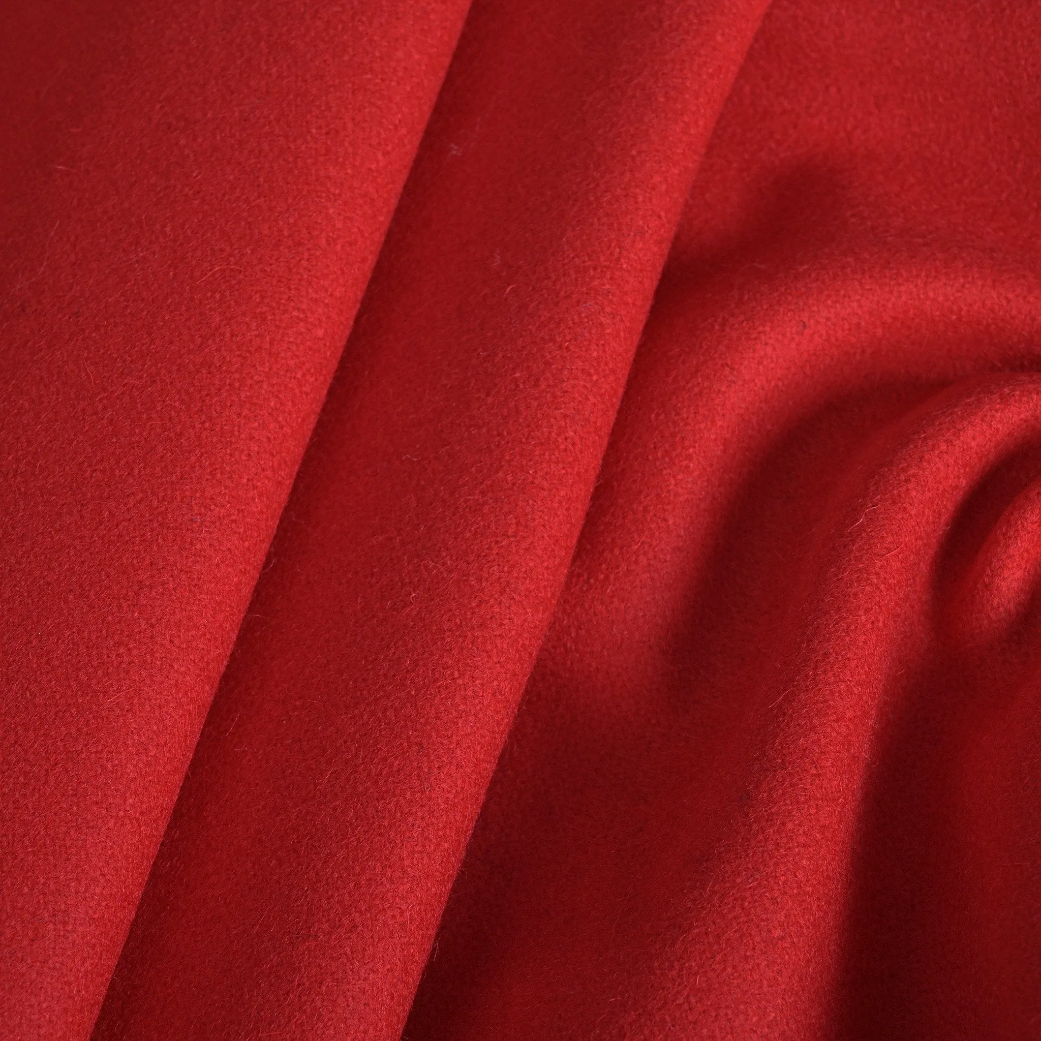 Red Melton Fabric - 4583