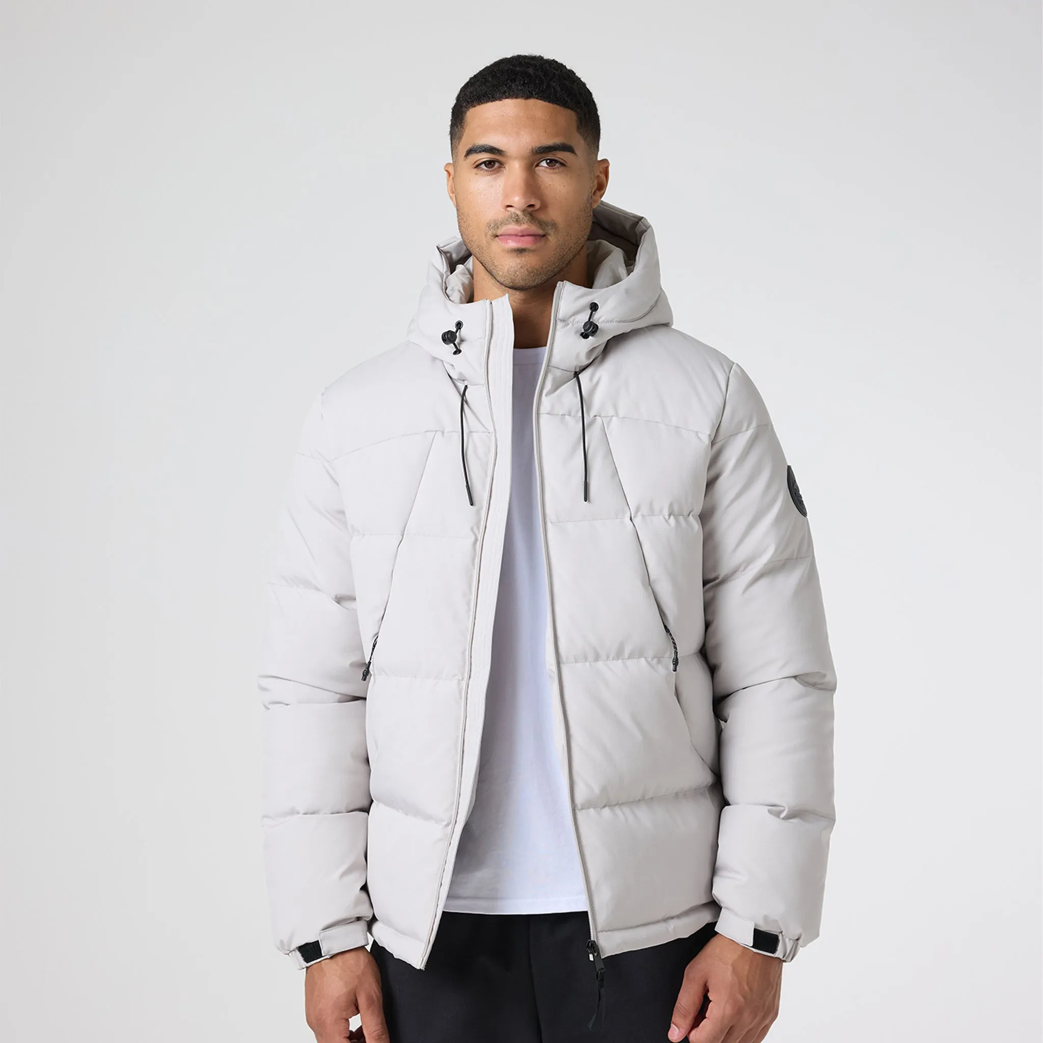 Ripstop Racer Puffer Jacket | Stone