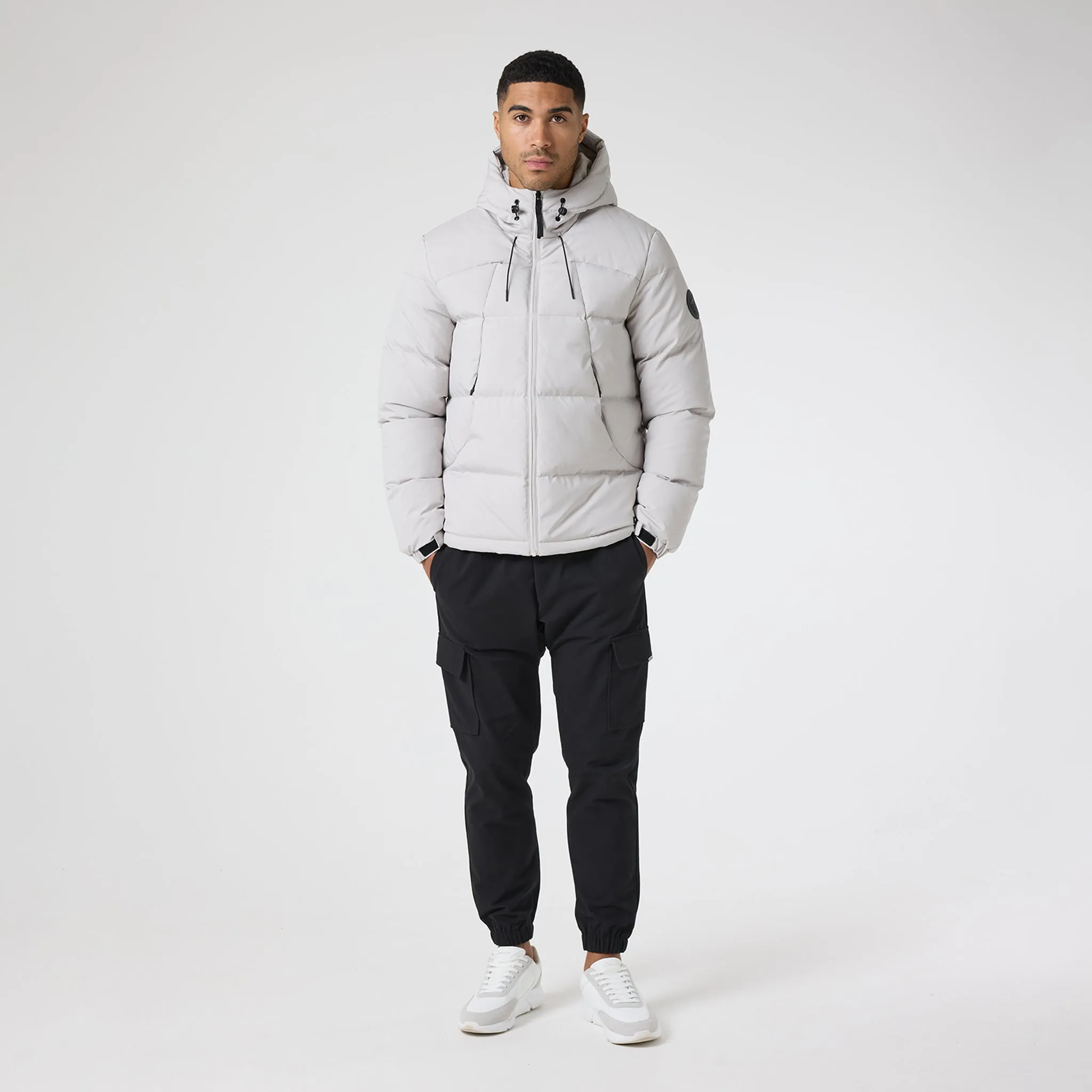 Ripstop Racer Puffer Jacket | Stone