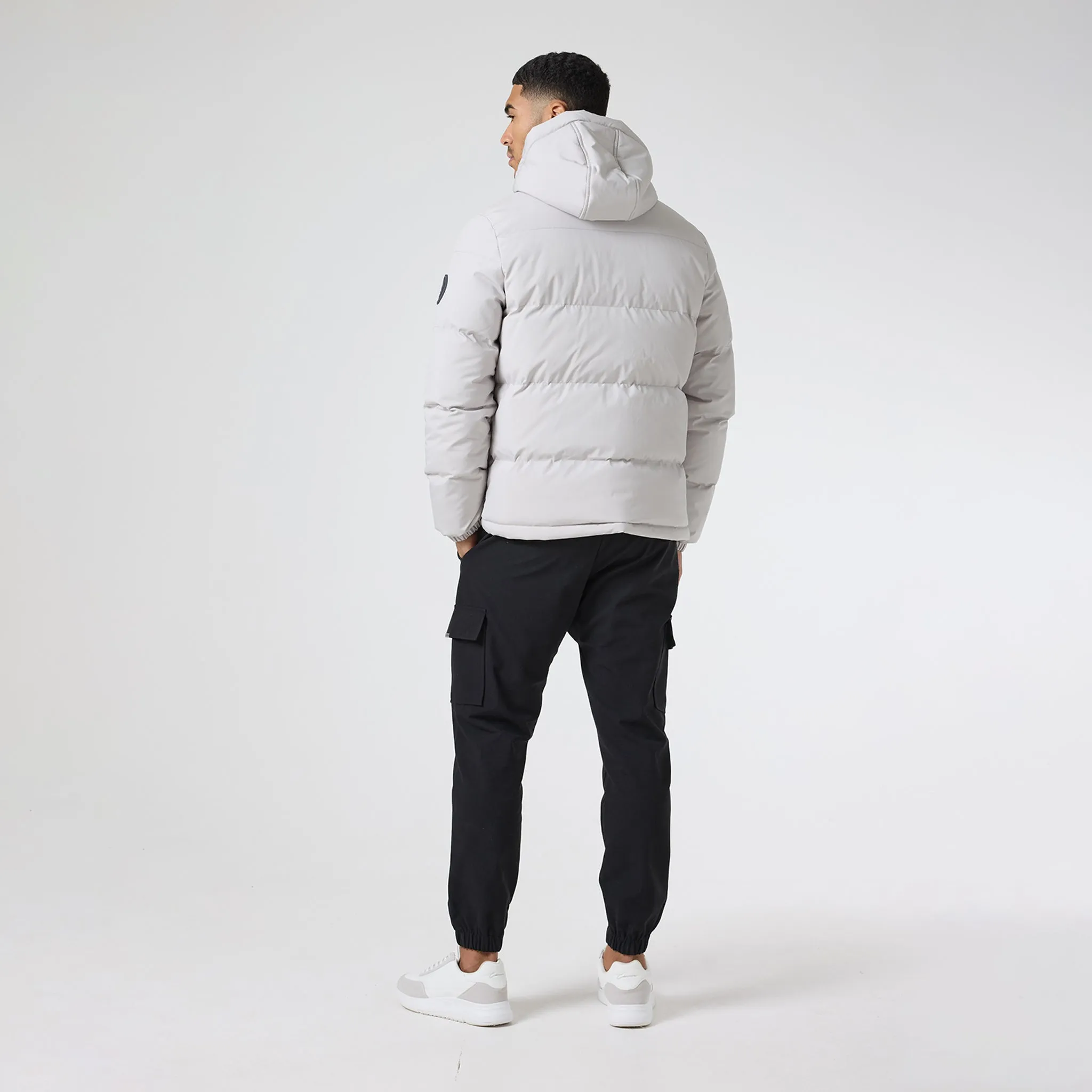 Ripstop Racer Puffer Jacket | Stone