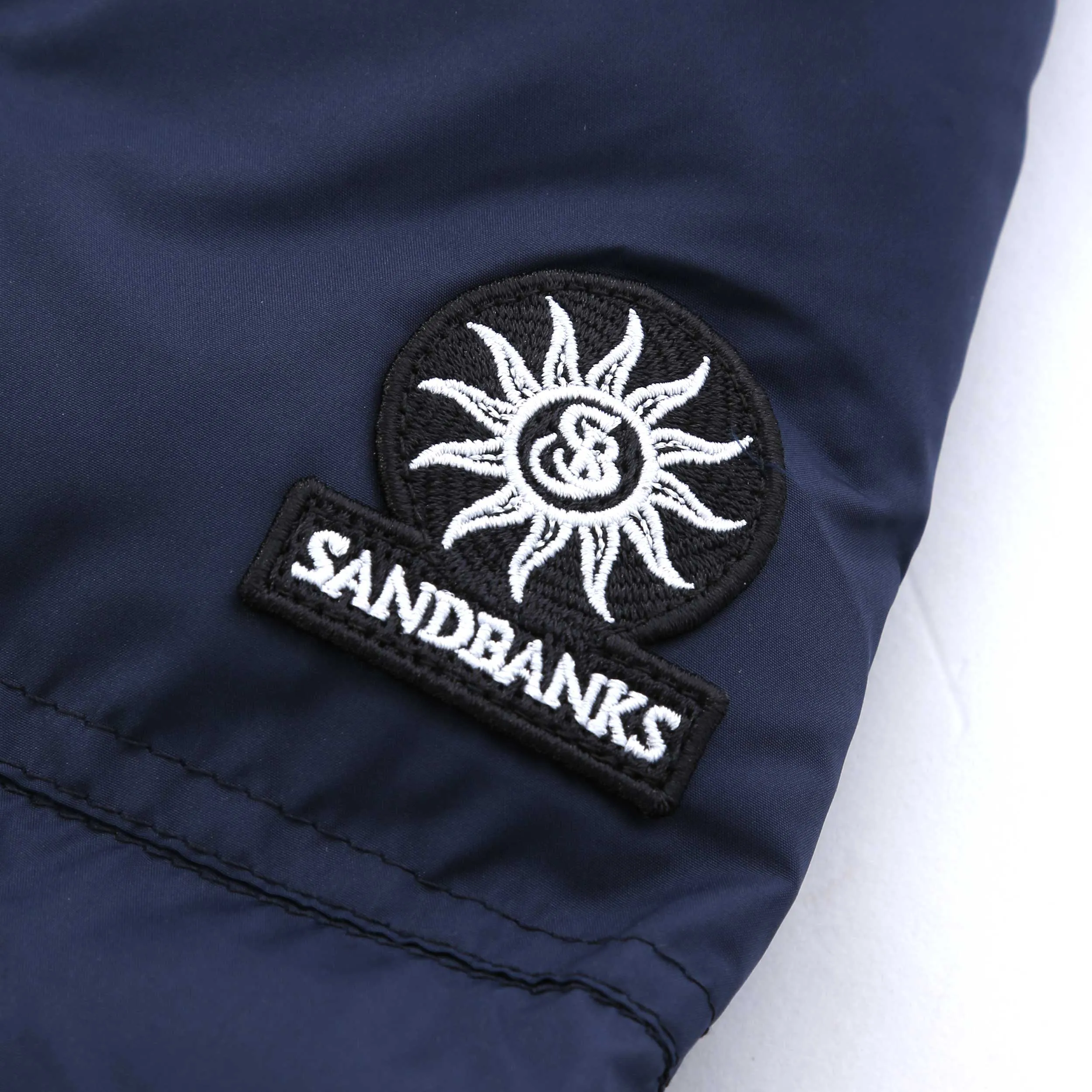 Sandbanks Biker Micro Puffer Jacket in Navy