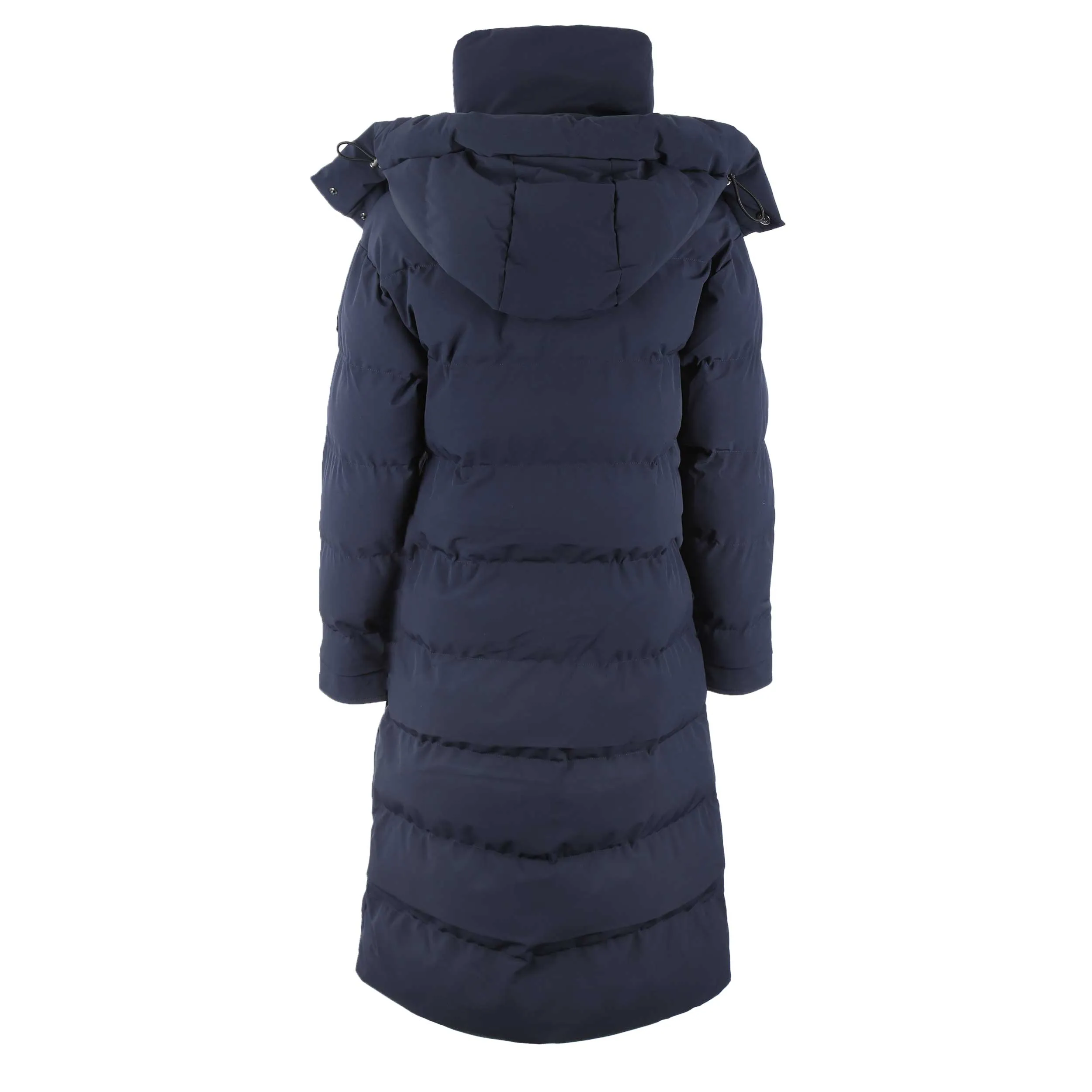 Sandbanks Haven Oversized Long Puffer Ladies Jacket in Navy