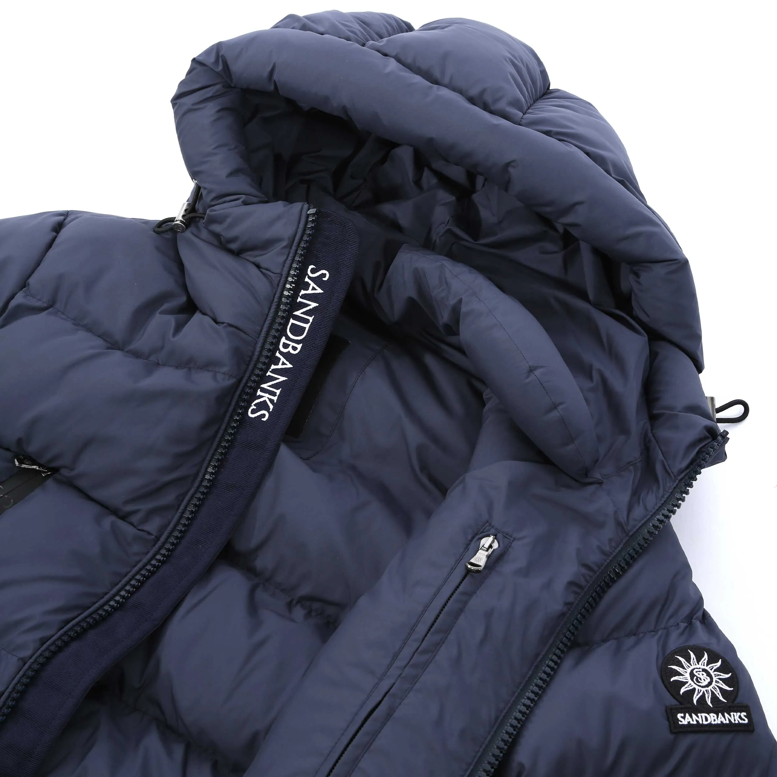 Sandbanks Ravine Mid Puffer Jacket in Navy