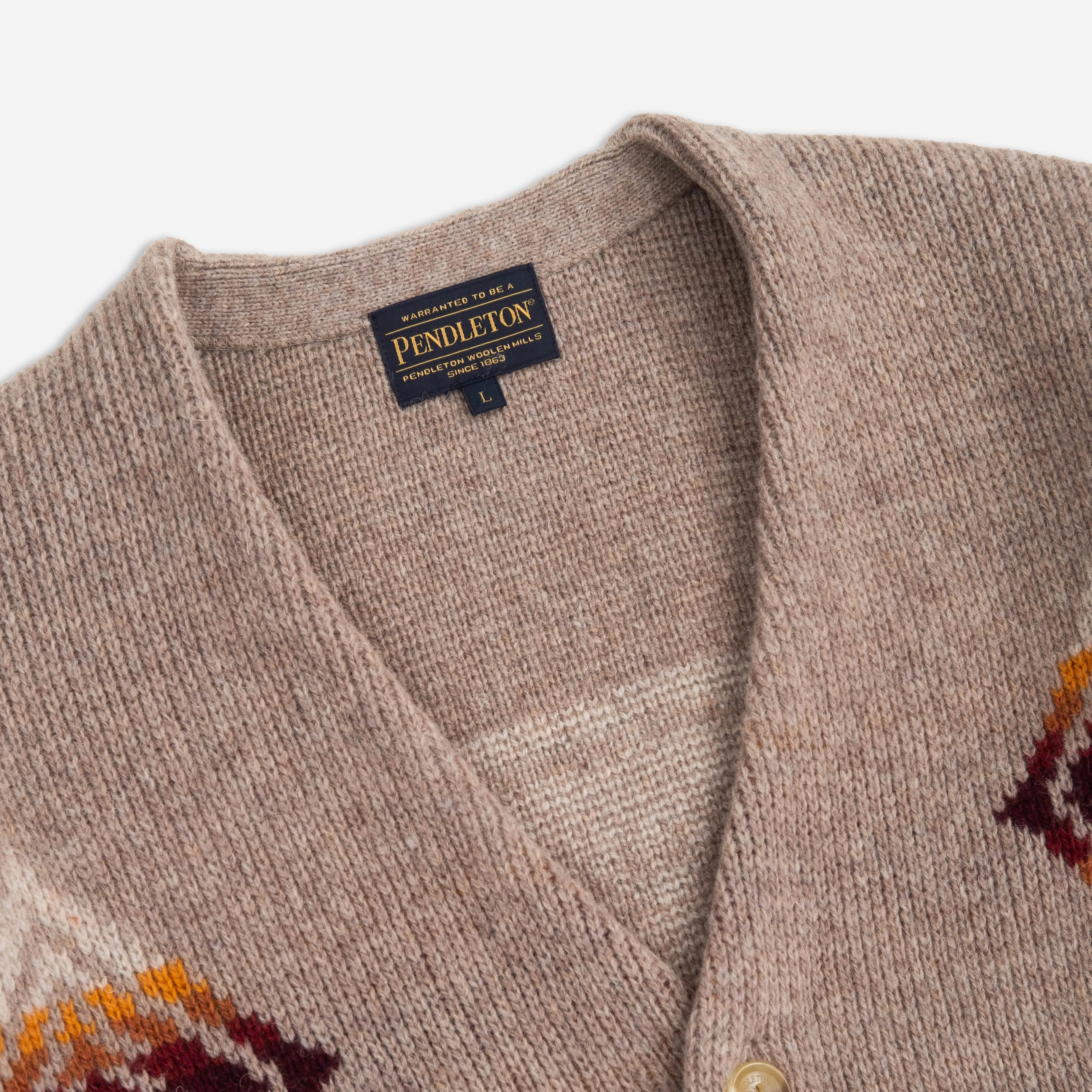 SHETLAND CARDIGAN - BEIGE HARDING