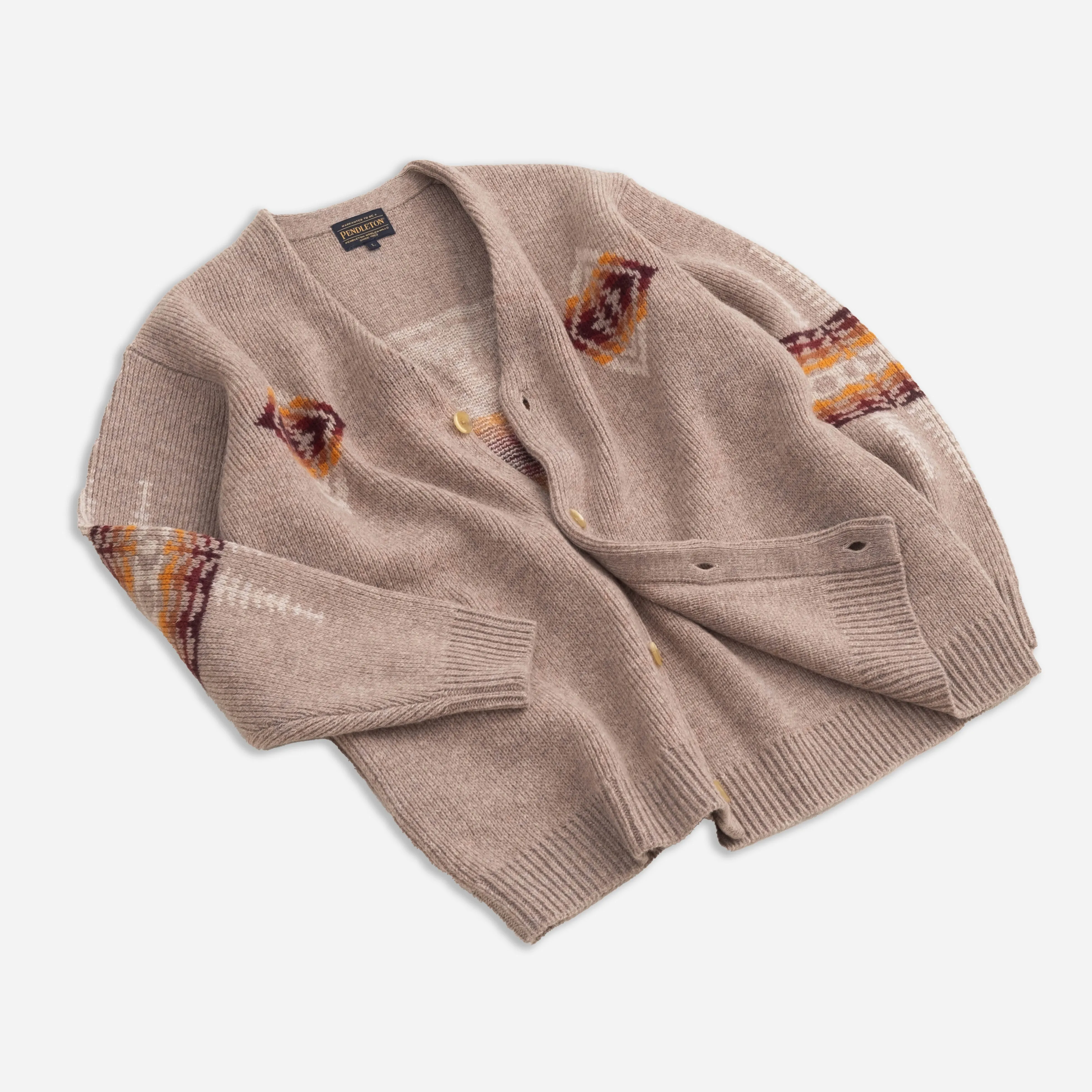 SHETLAND CARDIGAN - BEIGE HARDING