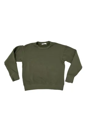 Softest Fleece Crew Neck Pullover, Seaweed