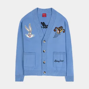 SP x Looney Tunes Characters Mens Cardigan (Black/Blue)