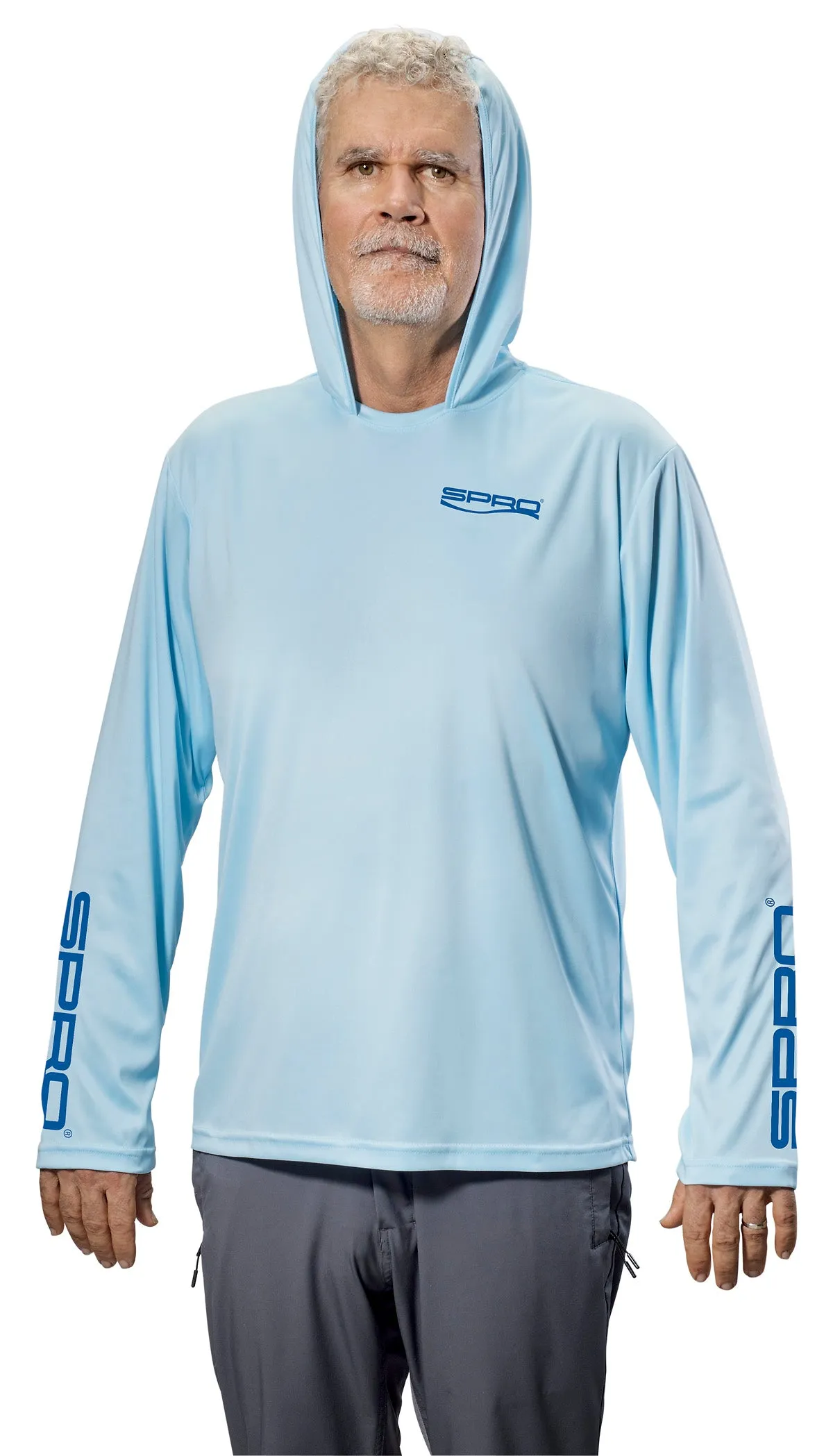 SPRO SUN HOODIE LIGHT BLUE