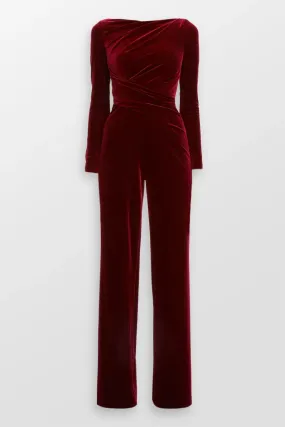 Stretch Velvet Jumpsuit