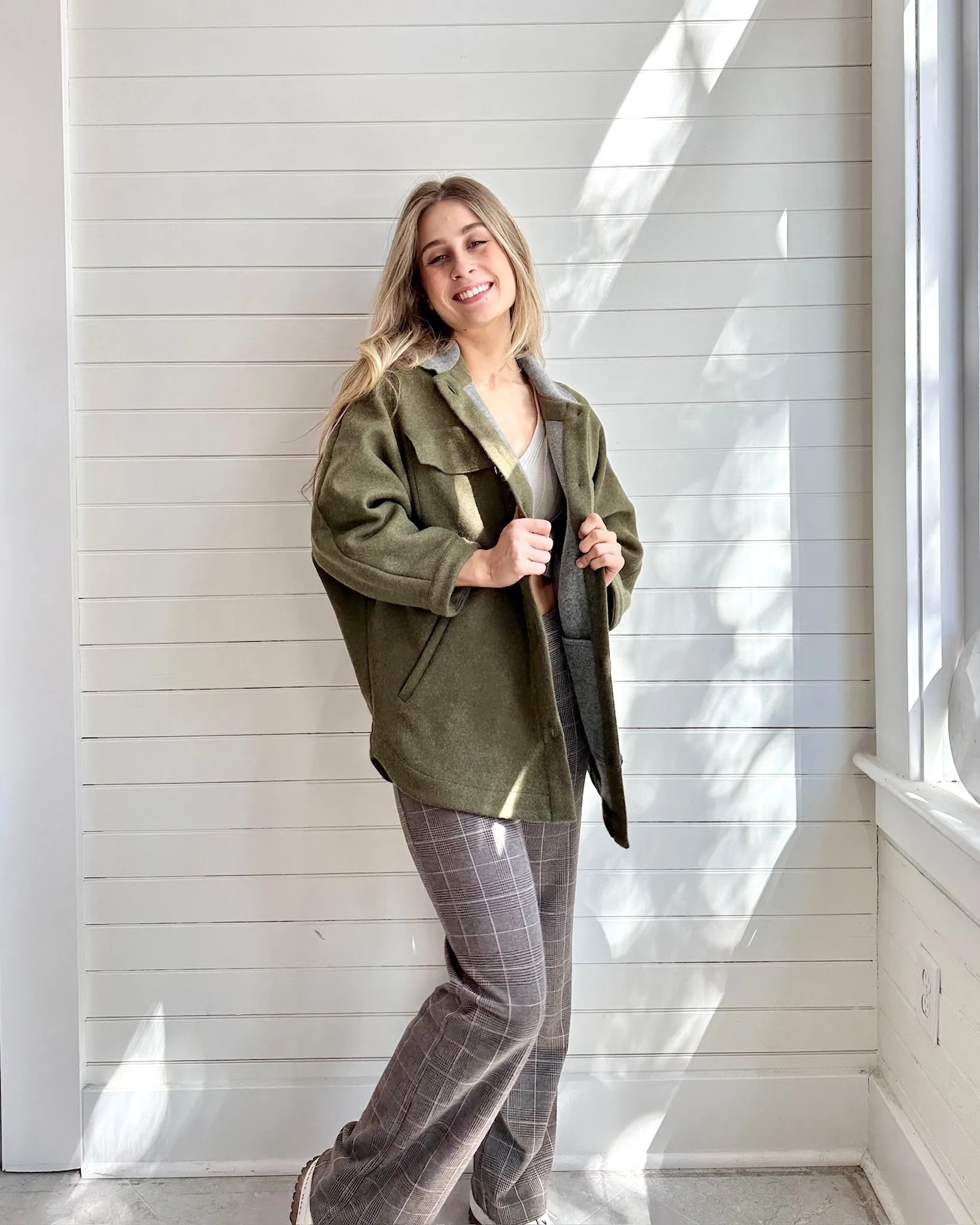 The Leslie Jacket- Olive