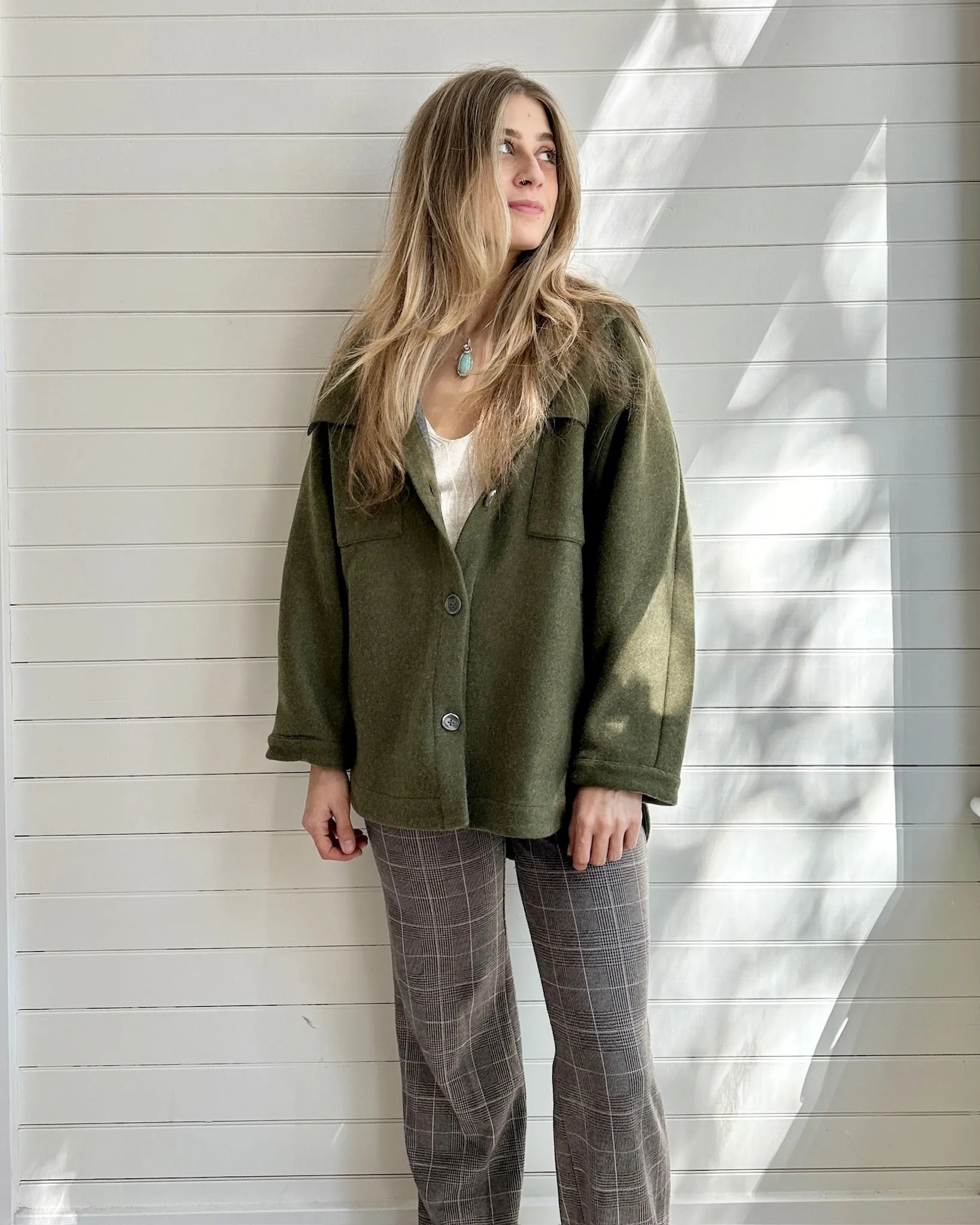 The Leslie Jacket- Olive