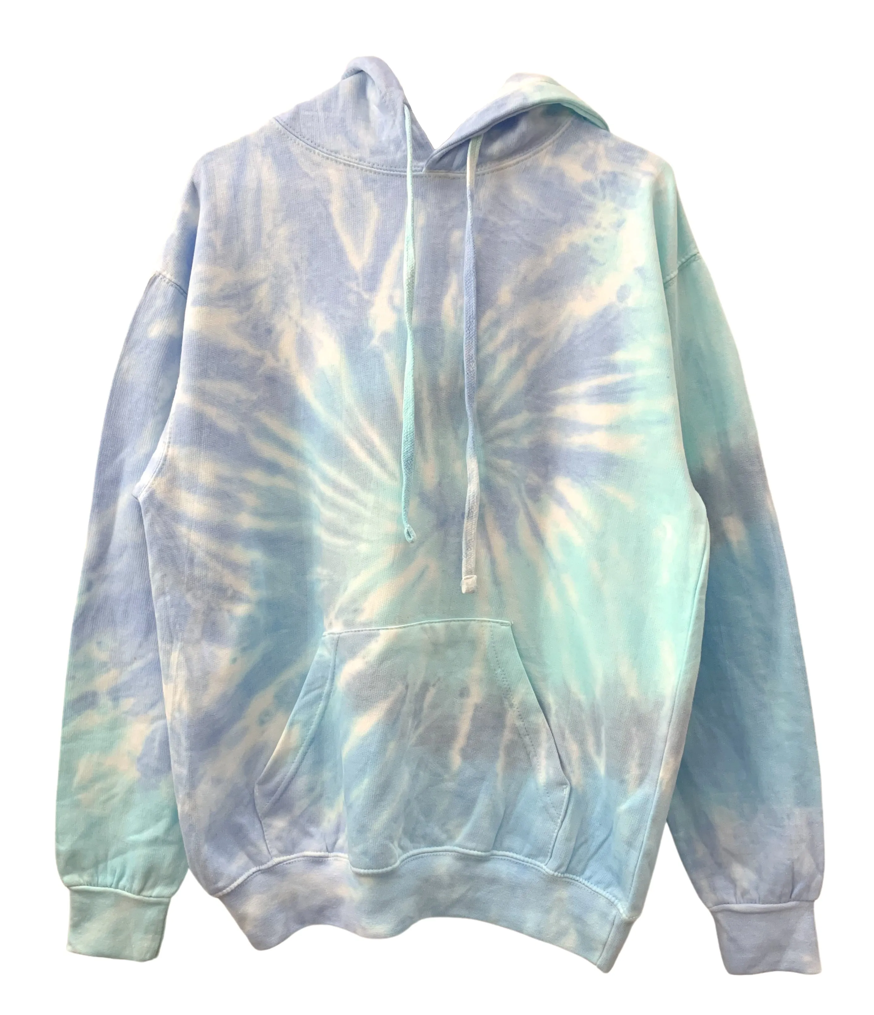 Waterfall Pastel Blue Tie-Dye Unisex Hoodie