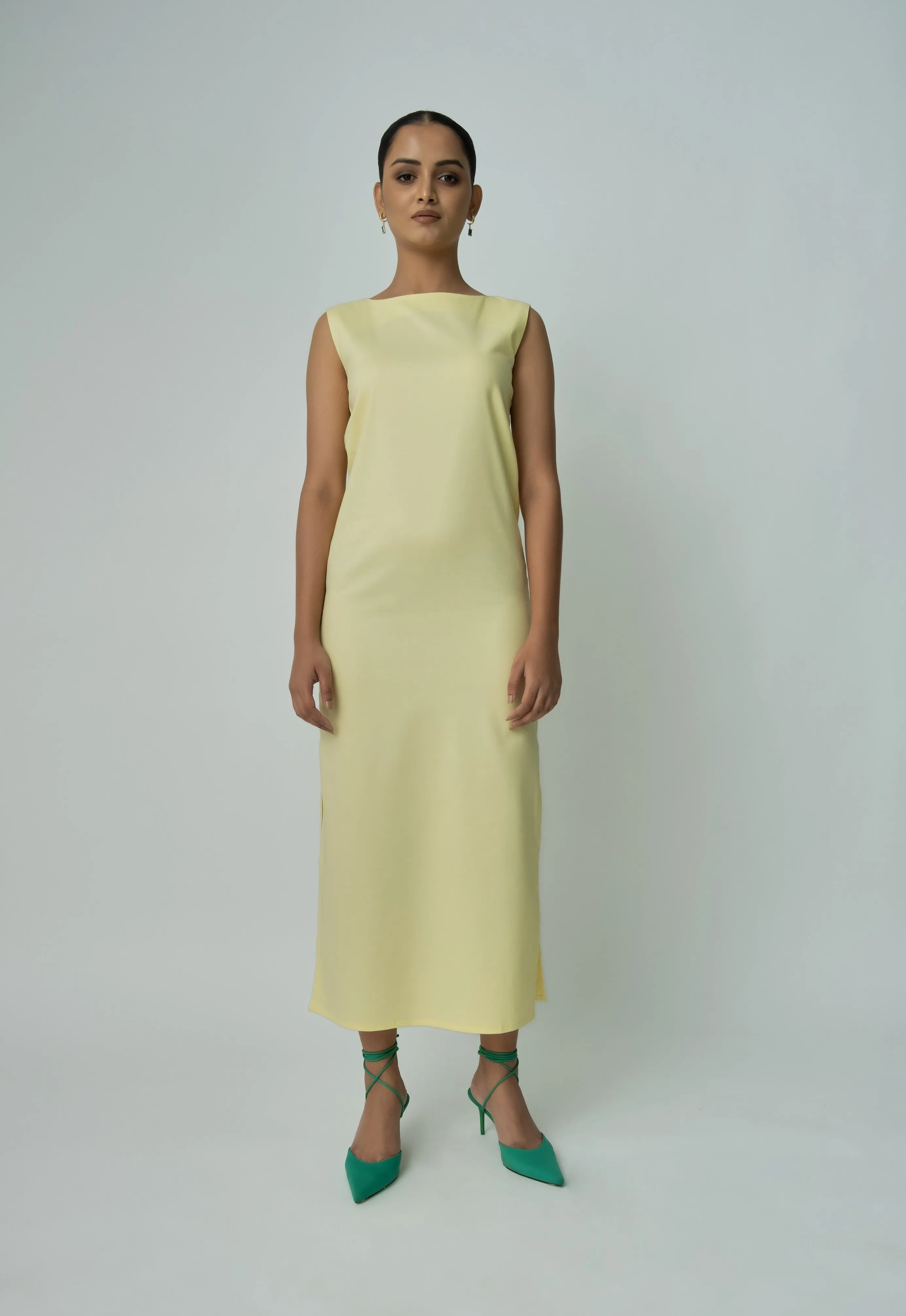 Yellow Qua Convertible Maxi Dress